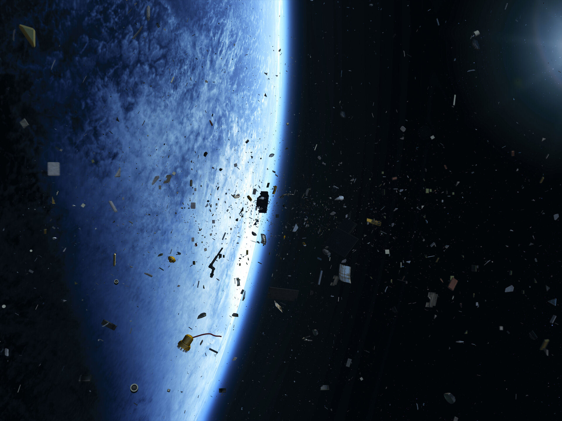 Space Debris Pillars